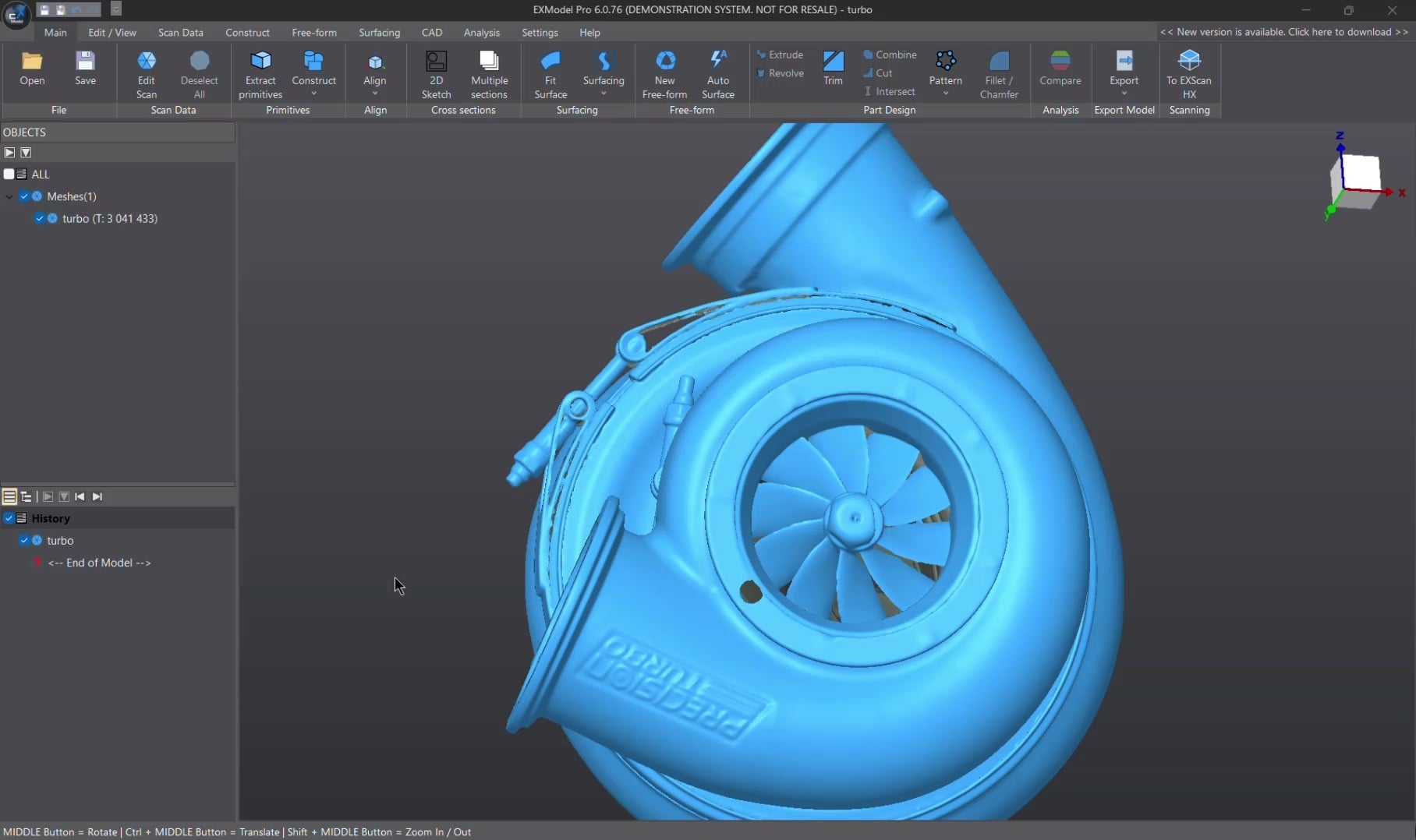 EXModel Software丨Scan to CAD丨SHINING 3D